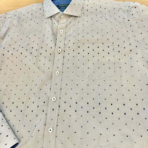 Bugatchi Men's Classic Fit Button Down Dress Shirt - Picture 6 of 6